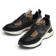 Sabatilles Pepe Jeans Lucky de dona negres amb camussa i detall animal print - Querol online