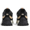 Zapatillas Pepe Jeans Lucky de mujer negras con ante y detalle animal print