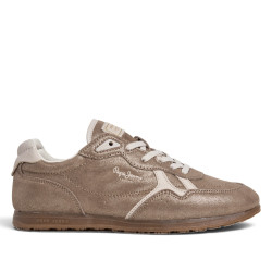 Sabatilles Pepe Jeans Daze de dona daurades de camussa amb acabat brillant - Querol online