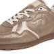 Zapatillas Pepe Jeans Daze de mujer doradas de ante con acabado brillante - Querol online