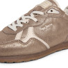 Zapatillas Pepe Jeans Daze de mujer doradas de ante con acabado brillante