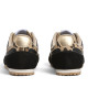 Sabatilles Pepe Jeans negres amb detalls daurats i animal print - Querol online