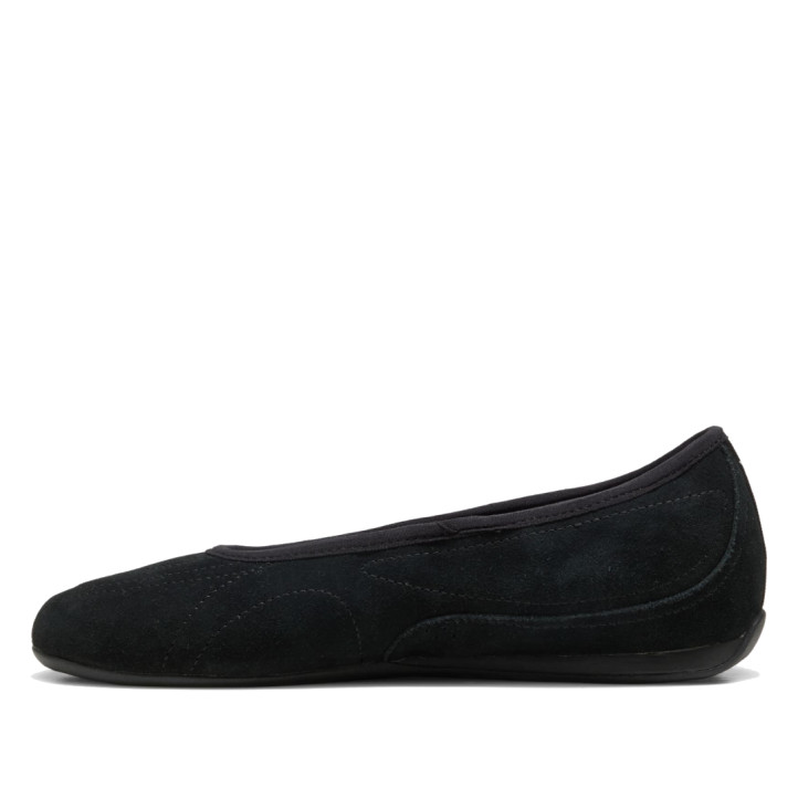 Bailarinas Puma Catch Soleil de mujer negras de ante - Querol online