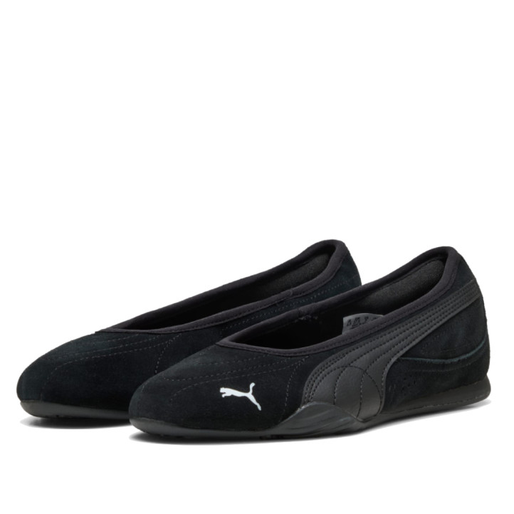 Bailarinas Puma Catch Soleil de mujer negras de ante - Querol online