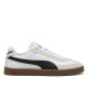 Zapatillas Puma Club II Era de mujer blancas con detalles negros y suela caramelo - Querol online