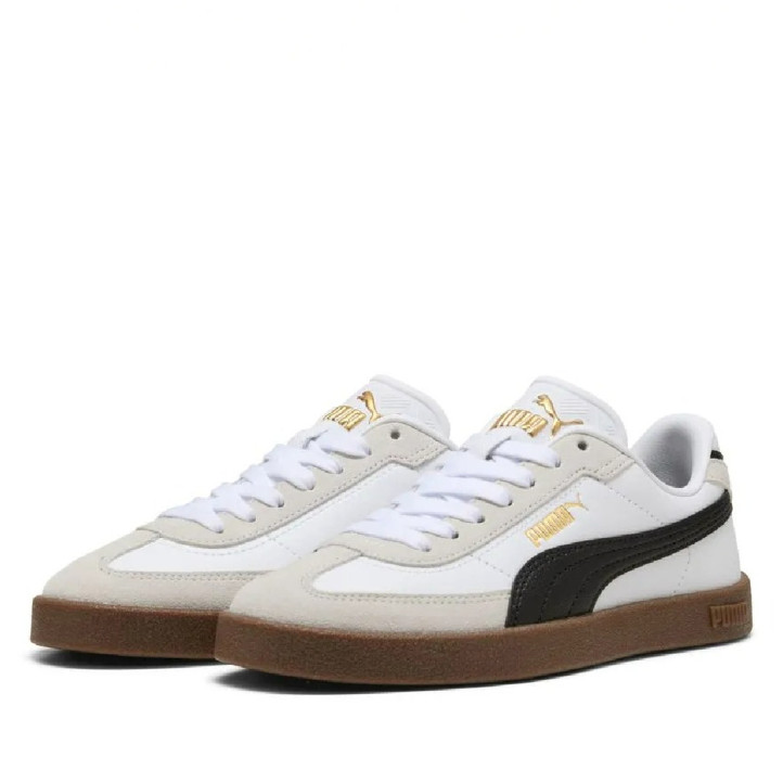 Sabatilles Puma Club II Era de dona blanques amb detalls negres i sola caramel - Querol online