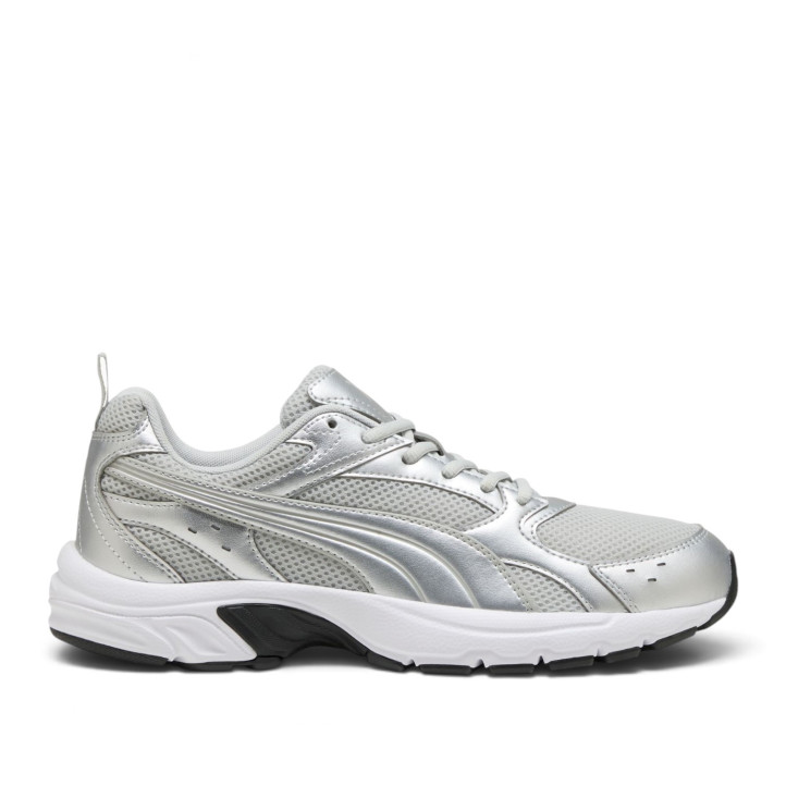 Zapatillas deportivas Puma Milenio Tech Light blancas y plateadas estilo retro running - Querol online