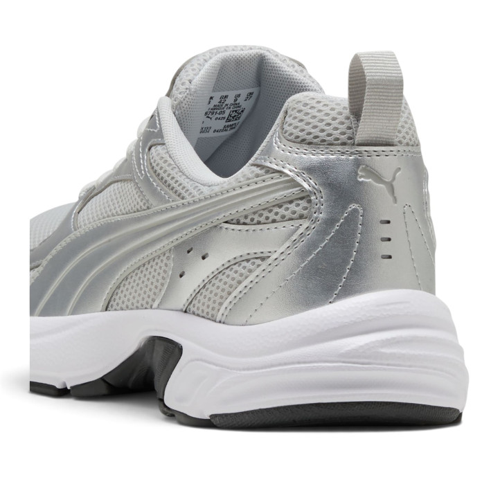 Zapatillas deportivas Puma Milenio Tech Light blancas y plateadas estilo retro running - Querol online