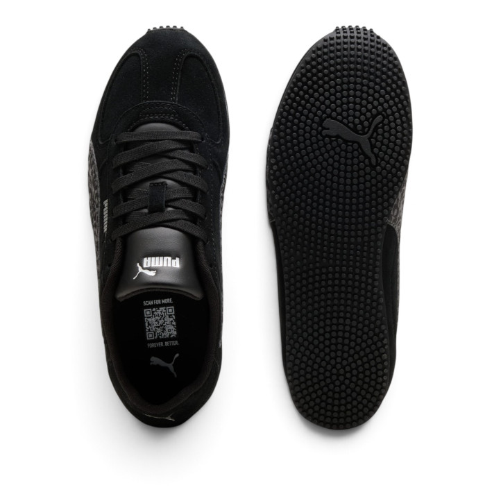 Zapatillas Puma ST Track Feline de mujer negros con animal print - Querol online