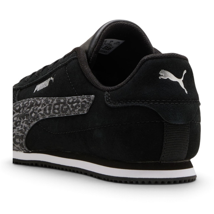 Sabatilles Puma ST Track Feline de mujer negres con animal print - Querol online