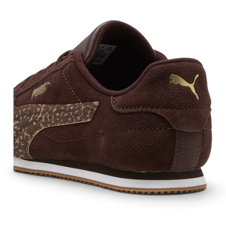 Zapatillas Puma ST Track Feline de mujer marrones con animal print - Querol online