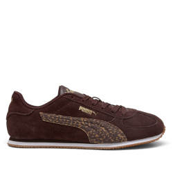 Zapatillas Puma ST Track Feline de mujer marrones con animal print - Querol online