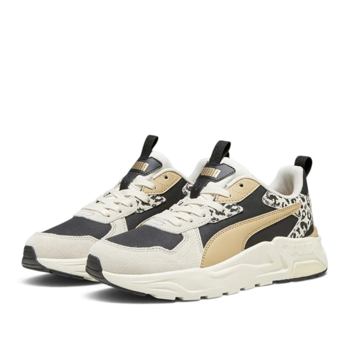 Sabatilles Puma Trinity Lite Animal de dona beix i negres amb animal print - Querol online
