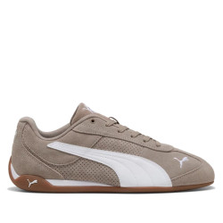 Zapatillas Puma Replicatch SD beige de ante con detalles blancos - Querol online