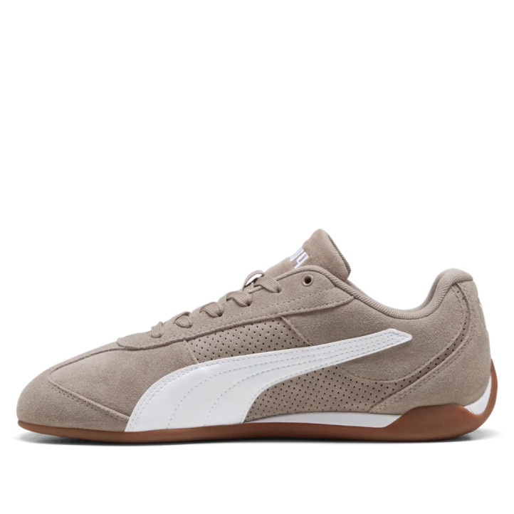 Zapatillas Puma Replicatch SD beige de ante con detalles blancos - Querol online