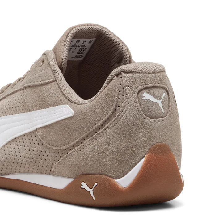 Zapatillas Puma Replicatch SD beige de ante con detalles blancos - Querol online