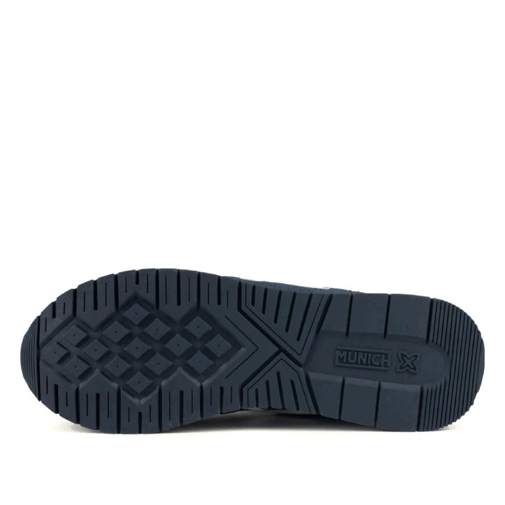 Zapatillas deportivas Munich Dash 20 de hombre azul marino y marrón con detalles blancos - Querol online