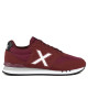 Zapatillas deportivas Munich Dash 20 de hombre burdeos con detalles blancos - Querol online