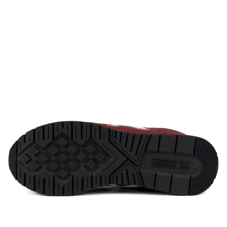 Sabatilles esportives Munich Dash 20 d'home bordeus amb detalls blancs - Querol online