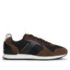 Sabatilles esportives Tommy Hilfiger d'home negres i marrons estil retro running