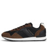 Sabatilles esportives Tommy Hilfiger d'home negres i marrons estil retro running