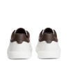 Zapatillas Tommy Hilfiger de mujer blancas de piel con detalles marrones