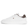 Sabatilles Tommy Hilfiger de dona blanques de pell amb detalls marrons