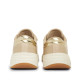 Sabatilles Tommy Hilfiger de dona beix de camussa amb detalls daurats - Querol online