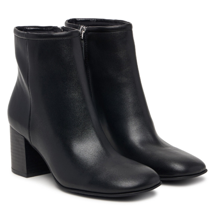 Botins de taló Guess de dona negres amb taló alt i acabat efecte pell - Querol online