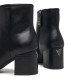 Botines tacón Guess de mujer negras con tacón alto y acabado efecto piel - Querol online