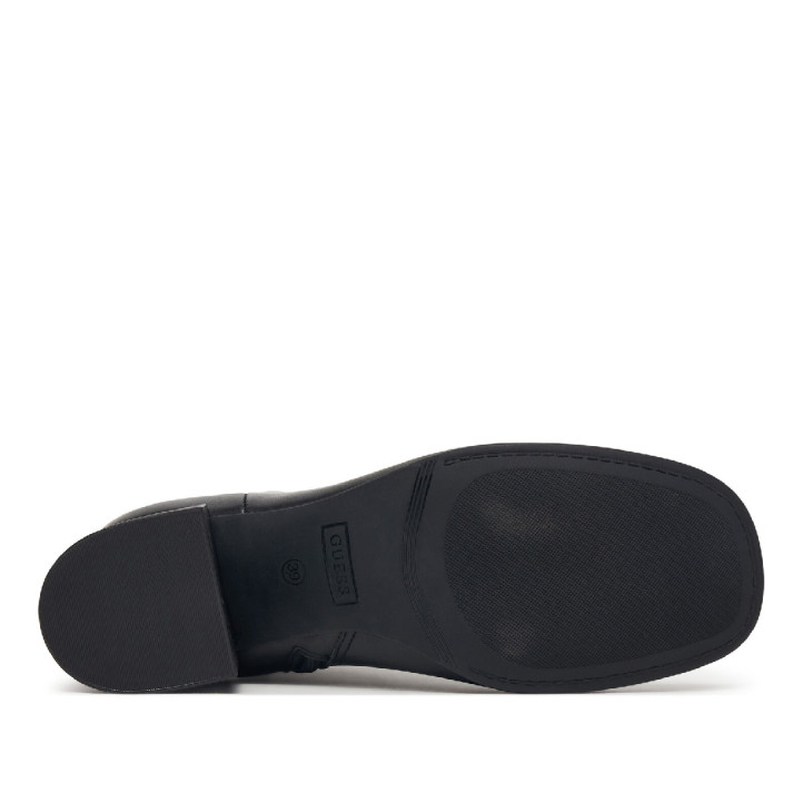 Botines tacón Guess de mujer negras con tacón alto y acabado efecto piel - Querol online