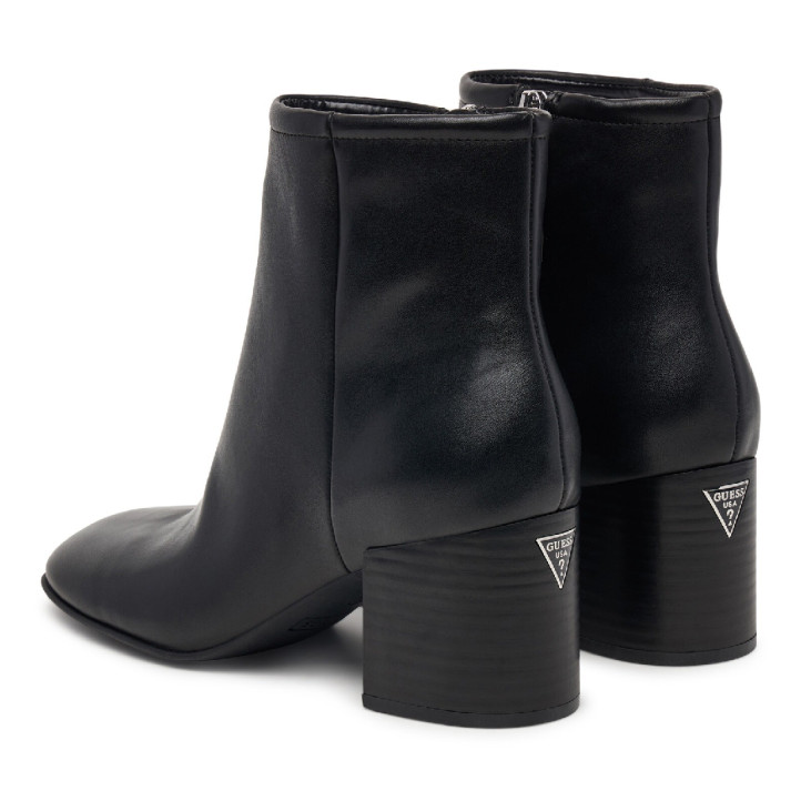 Botins de taló Guess de dona negres amb taló alt i acabat efecte pell - Querol online