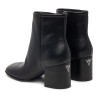 Botines tacón Guess de mujer negras con tacón alto y acabado efecto piel
