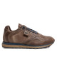 Sabatilles Cetti d'home marrons de pell amb cordons blaus - Querol online