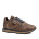 Sabatilles Cetti d'home marrons de pell amb cordons blaus - Querol online