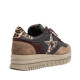 Zapatillas Cetti XL de mujer negras y beige con animal print - Querol online