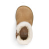 Botins Geox Macchia de niña color coñac de ante con pelo y osito