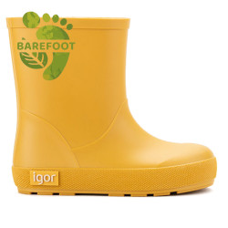 Botas agua Igor Yogi Barefoot infantiles amarillas