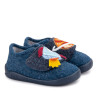 Zapatillas casa Igor Homie Espacio infantiles azul marino barefoot