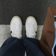 Zapatillas VEJA Campo de piel blancas con detalles negros para hombre - Querol online