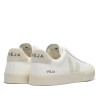Zapatillas VEJA Campo de mujer blancas de piel con detalles beige