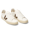 Zapatillas VEJA Campo de mujer blancas de piel con detalles marrones y animal print