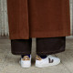 Zapatillas VEJA Campo de mujer blancas de piel con detalles marrones y animal print - Querol online