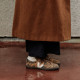 Zapatillas VEJA Panenka de mujer de ante camel con estampado marrón - Querol online