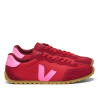 Zapatillas VEJA GT de mujer rojas con detalles rosas y suela caramelo