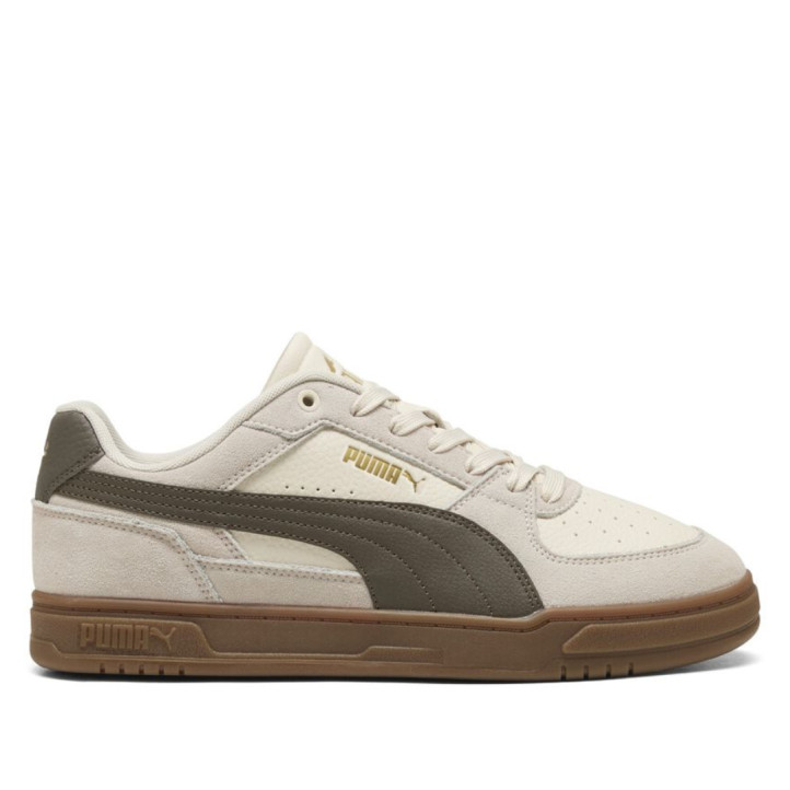 Zapatillas deportivas Puma Caven III OG de hombre beige con detalles marrones y suela caramelo - Querol online