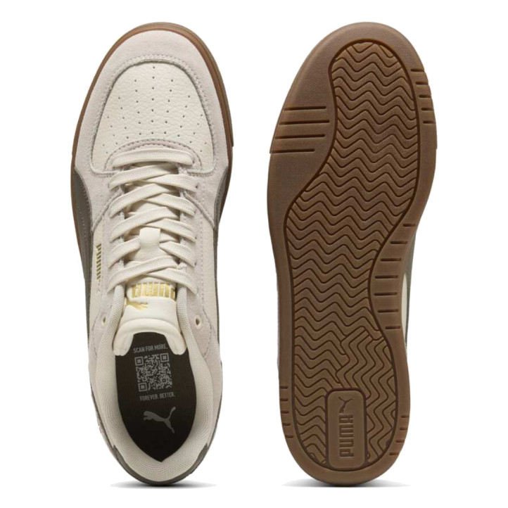 Sabatilles esportives Puma Caven III OG d'home beix amb detalls marrons i sola caramel - Querol online