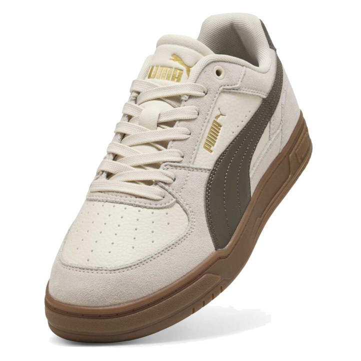 Zapatillas deportivas Puma Caven III OG de hombre beige con detalles marrones y suela caramelo - Querol online