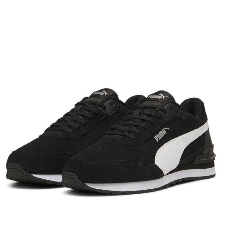 Zapatillas deportivas Puma ST Runner v4 Suede negras y blancas de hombre - Querol online