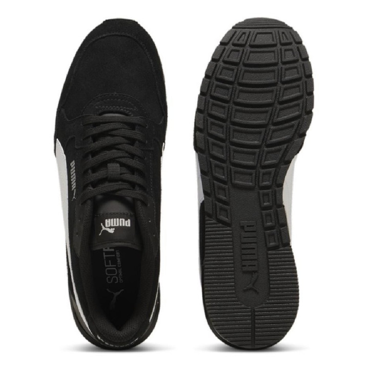 Zapatillas deportivas Puma ST Runner v4 Suede negras y blancas de hombre - Querol online